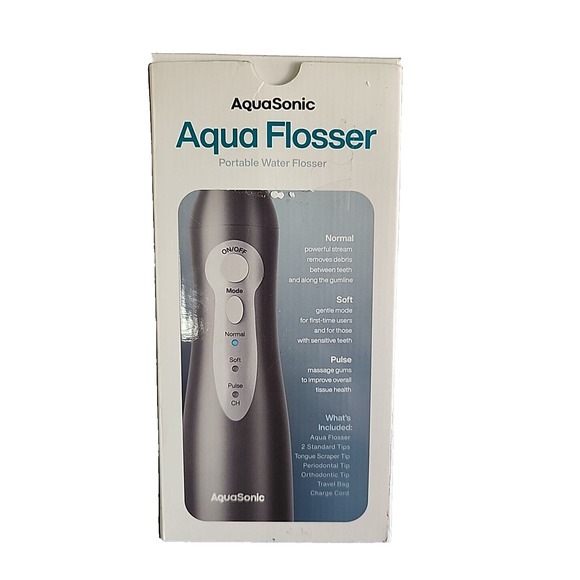 AquaSonic Aqua Flosser - Cordless Rechargeable Water Flosser for Teeth - Picture 2 of 3
